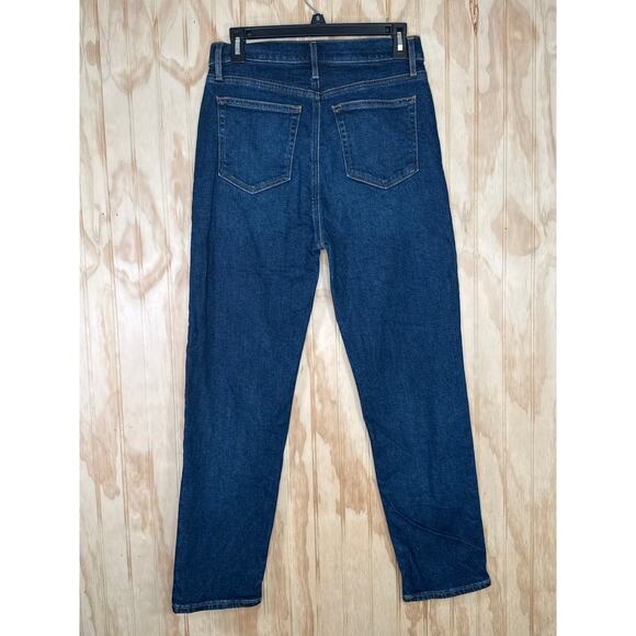 LOFT The Slim High Rise Dark Wash Ankle Jeans Women Size 4/27 Classic Stretch - Picture 2 of 7